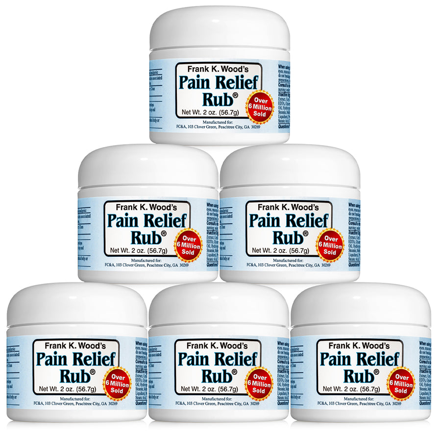 Frank K. Wood’s Pain Relief Rub - 6 Jars